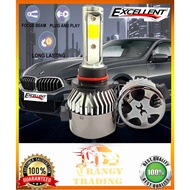 EXCELLENT 3-color Car LED Headlight A8Plus B-2U W/ Fan Cooling System ( H1/H4/H7/H11/9005/9006)