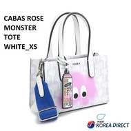 KOREA ROSA.K CABAS ROSE MONSTER TOTE WHITE_XS, S-Directly from Korea