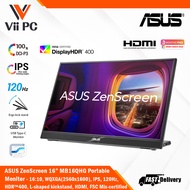 ASUS ZenScreen 16" MB16QHG 16:10 WQXGA(2560x1600) IPS, 120Hz, HDR™400, 100%DCI-P3, L-shaped kickstand, tripod Portable Monitor