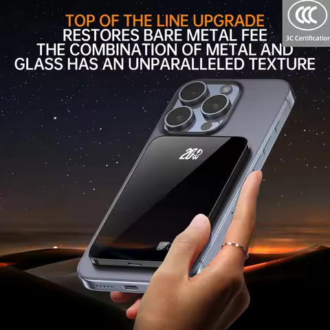 CCC Certified 10000mAh Power Bank Wireless Charger Magnetic Battery Pack for iPhone Samsung Xiaomi M