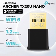 USB Wi-Fi 6 Nano TP-Link Archer TX20U | WIFI 6, Speed 1.2Gbps, Support Win10/11