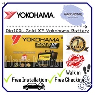 Din100L Gold MF Yokohama Car Battery