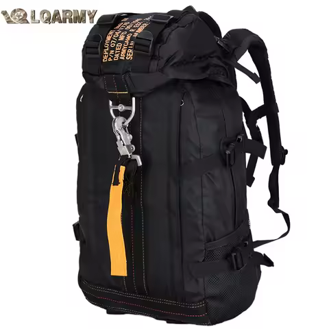 LQARMY Military Tactical Backpack Army Rucksack Camping Hiking Climbing Gear Bushcraft Travel Bags D