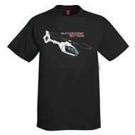 EC135 Helicopter T-Shirt Short-Sleeved V-Neck 1 Cotton Size S-3XL