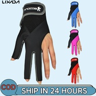 [LIXADA MALL] 1 PCS Pool Cue Gloves Billiard Three Cut Gloves Left Hands Gloves Billiard Accessories