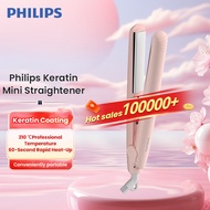 Philips Electric Hair Curler and Straightener - Dual-use Portable and Compact 60-Second Rapid Heat