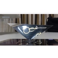 【3C】 3D Hologram Pyramid Display Projector Universal for Smart Mobile Phone 360 Degree Display Video