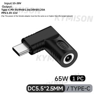 65W 100W 140W DC 5.5X2.5mm 19V to USB C PD Power Adapter Converter for Asus Laptop Charger to 5V 9V 