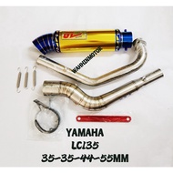 [ GL RACING ] YAMAHA LC135 RACING TURBO Z DRAG EXHAUST PIPE EKZOS PAIP MUFFLER - 100% ORIGINAL GL RA