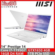 奇異果3C MSI Prestige 14 A11SC-048TW i7-1195G7/GTX1650/14"