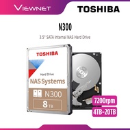 TOSHIBA N300 3.5" INT HDD NAS SATA INTERNAL DESKTOP PC HARD DRIVE HARD DISK WITH 7,200RPM ROTATIONAL