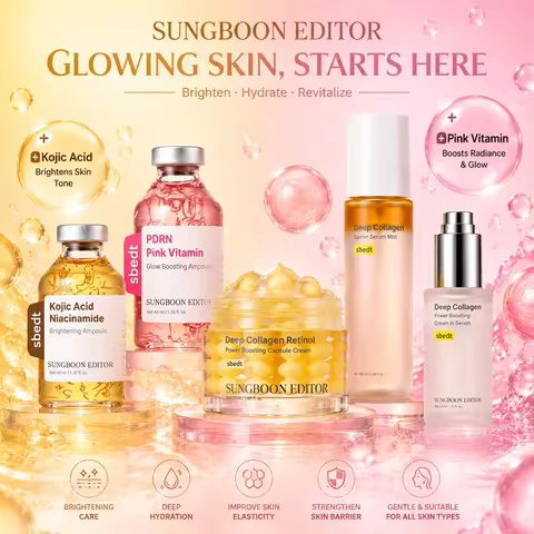 Sungboon Editor Kojic Acid Niacinamide Ampoule PDRN Pink Vitamin Ampoule Collagen Retinol Cream Seru