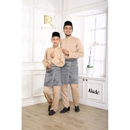 BAJU MELAYU RAYA  SEDONDON AYAH DAN ANAK (NUDE)