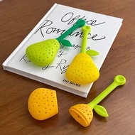 Universal Tea Strainer Cute Duck Pear Tea Drain Strainer Cup Tea Strainer Silicone Strainer Water Cu
