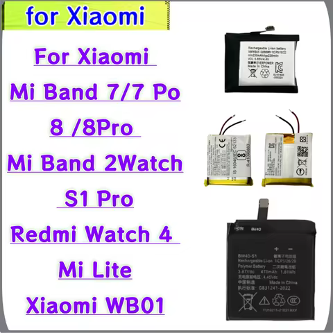 Battery PL411525 For Xiaomi Mi Band 7/7 Po,BW10 BW21 For Mi Band 8Pro ,BW23 BW42 BW53 WB01 S1 Pro,XM