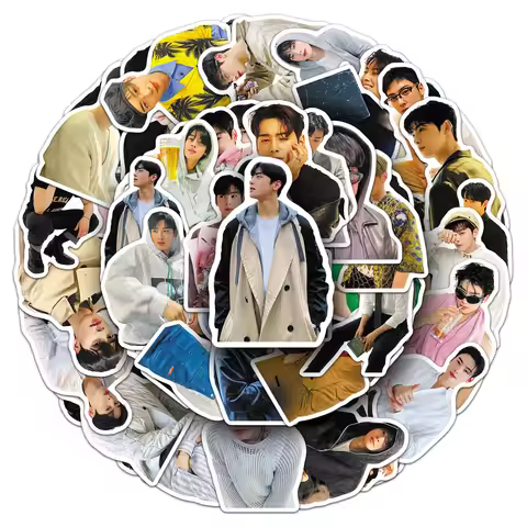 10/50PCS South Korean Star Cha EunWoo Graffiti Sticker High Appearance Level Male Star Decal Cup Not