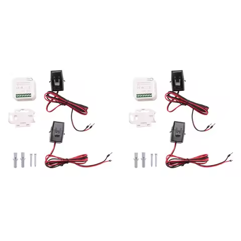 TFORU-2X Tuya Smart Wifi Energy Meter 80A With Current Transformer Clamp Kwh Power Monitor Electrici