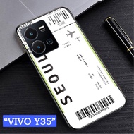 Softcase Glass Kaca VIVO Y35 - Casing hp VIVO Y35 [ S62 ].
