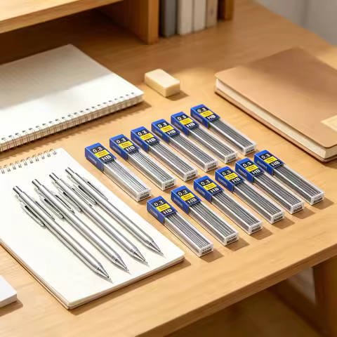 4/14Pcs Professional Mechanical Pencil Set 0.5 0.7 0.9 0.3mm Full Metal Art Drawing Painting Automat