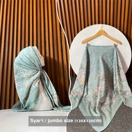 Voal Motif Jumbo Hijab Segiempat Syari 130x130 cm bahan Voal Premium Full Laser Cut Kode Khalisa