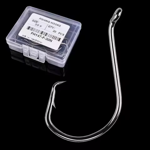 20pcs/box 6#-7/0# High Carbon Steel Fishing Hooks Octopus Sport Circle Fishing Hook Carp Fishhook Ji