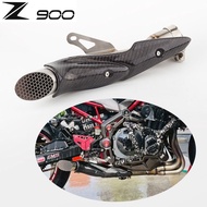 Motorcycle Modified Z900 Exhaust Pipe 2017-2021 Z900 Remove Drum Middle Section Z900 Mesh Exhaust Pi