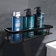 HITAM Black Stainless Flat Rack/BLACK Stainless Soap Shampoo Rack