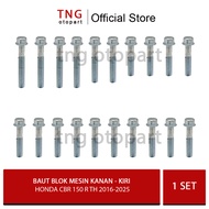 MESIN Honda CBR 150 R Engine Block Bolts 2016-2025 / Honda CBR 150 R Th 2016-2025 Left Right Engine 