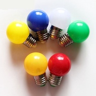 PUTIH HIJAU MERAH Colorful Decorative Light Bulbs Led Decoration Round Colored Led Bulb White Yellow Blue Red Green