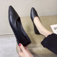 Pointy Single Shoes Women 2024 Spring New Summer Network Red Shoes Square Buckle Rhine-Diamond Stile