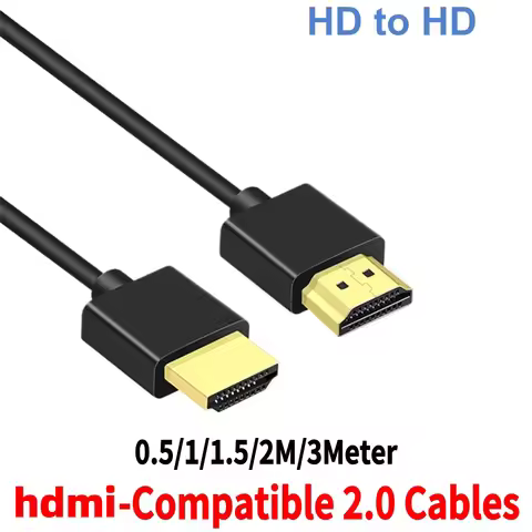 OD3.2 Ultra Soft & Thin hdmi To Mini hdmi Cord Supports High Speed 4K@60Hz 18gbps 2160p 1080p Extrem