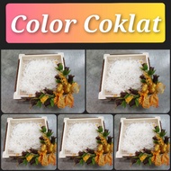 Dulang Hantaran Siap Gubah Bunga Stocking/Clear stock coklat saja