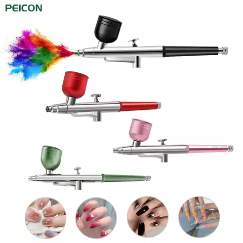Portable Single Airbrush 0.3mm Nozzles Spray Gun for Nail Art Painting Cake Crafts Airbrush Spray Gu