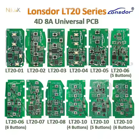 Lonsdor LT20-01/02/03/04/05/06/07/08/10 Universal Smart Key PCB Generate 8A 4D For Toyota Lexus Suba