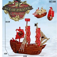 LAYAR CHILDREN'S TOY SCREEN BOAT / Pirate Ship Sailes Boat Toy Pirate Ship Sailing Boat Toy/ Pirates