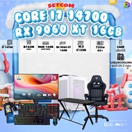 SETCOMBO ครบจบพร้อมเล่น BUY 1 FREE 7 / BONMECOM2 คอมประกอบ / CPU i7 14700 / RX 9060 XT 16GB / Case เ