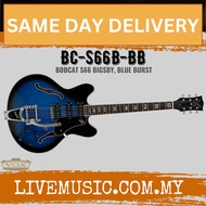 Vox BC-S66B Bobcat Bigsby Electric Guitar - Blue Burst / Jet Black ( BCS66B / BC S66B BB / BCS66B BK