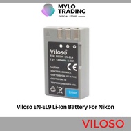 Viloso EN-EL9A | EN-EL9 Lithium-Ion Battery Pack (7.4V/1000mAh) For Nikon:  D3000  D40  D40x  D5000 