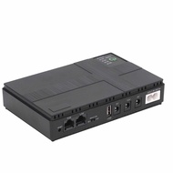 10400mAh Mini UPS 5V 9V 12V 2A Battery Backup POE 15V 24V 1A Output, Portable Uninterruptible Power