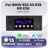 7inch Car Radio For BMW E53 X5 E39 E38 1999-2006 Multimedia Video Player CarPlay AUTO SWC Stereo BT 