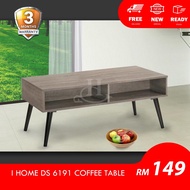 I HOME DS 6191 Coffee Table / Simple Rectangle Coffee Table with Compartment Storage