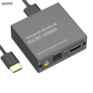 QUIM Digital Video Link Sound Separator 60Hz Featuring 3 5mm Port And Light Output For Home Theater