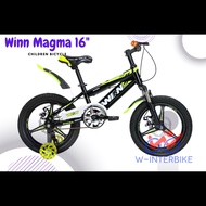 จักรยานเด็ก รุ่นใหม่ Winn Magma ล้อ16นิ้ว Y2023 ดำเขียว One
