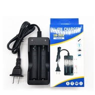 Battery Charger 18650 Lithium Battery 2 slot I Rechargeable Battery 3.7V Charger 18650 Button / Flat Top Battery