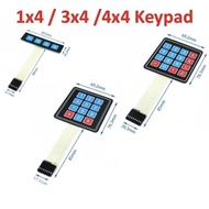 1x4 3x4 4x4 Keypad Keyboard Touch Button Switch Matrix Array Waterproof Membrane Arduino 1*4 3*4 12 