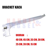 Wall Glass Bracket Wall Glass Shelf Bracket Glass Shelf Bracket/ Wall Shelf Support Bracket 15 - 45C