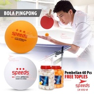 (5 PCS) Bola Ping Pong PingPong Tenis Meja Bintang 3 Original Speeds