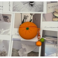 For GOOJODOQ J201 J206 Earphone Case Cute orange pattern