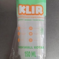 Thinwall klir square 150ml / thinwall cup 150ml kotak 150ml ASLI