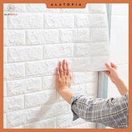 Tonchean Sticker Wallpaper Dinding 3D Embossed Brick Model 77x70cm - TC073